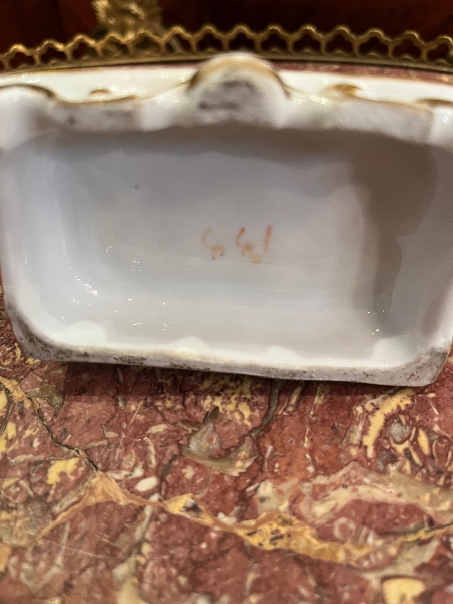 Napoleon Porcelain Inkwell Old Paris-photo-4