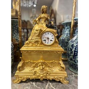 Romantic Clock, Young Elegant, Restoration Period.