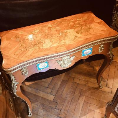 Table à Jeux De Style Louis XV, Napoléon III