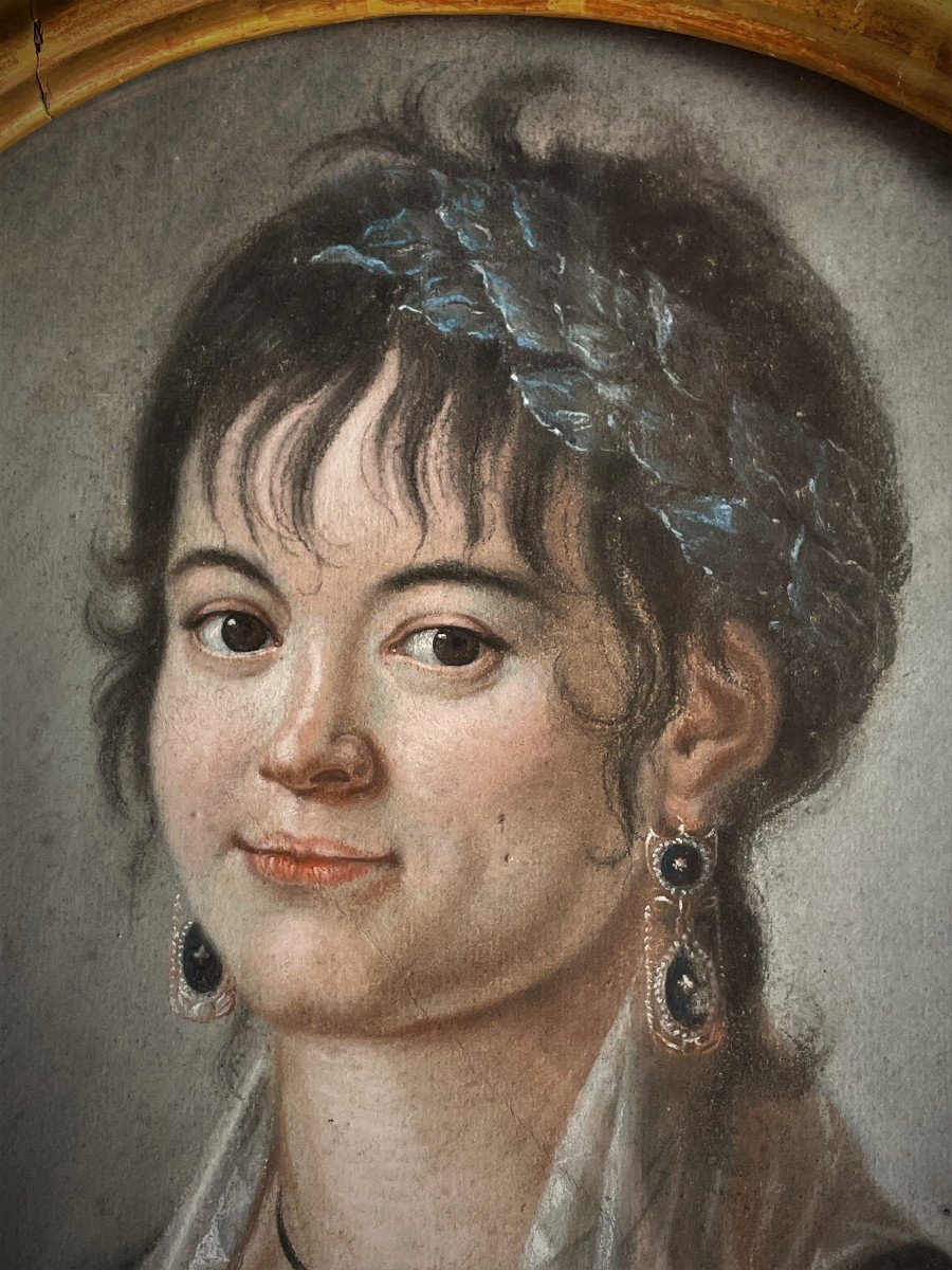 Empire Girl Pastel Portrait