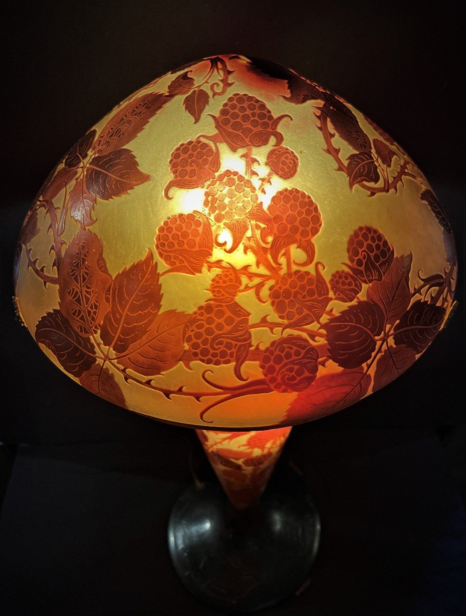 Lampe Champignon Art Nouveau signée d'Argental
