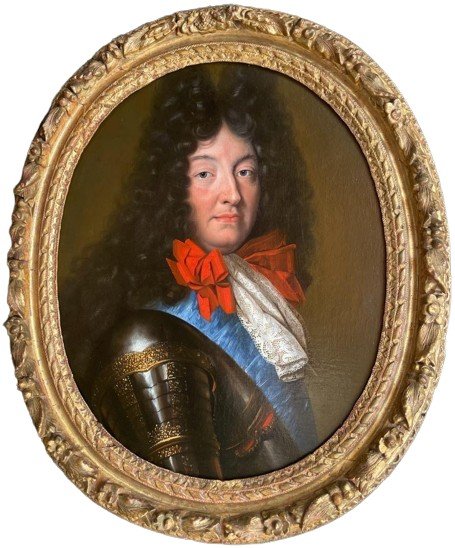 Portrait De Louis XIV En Armure 