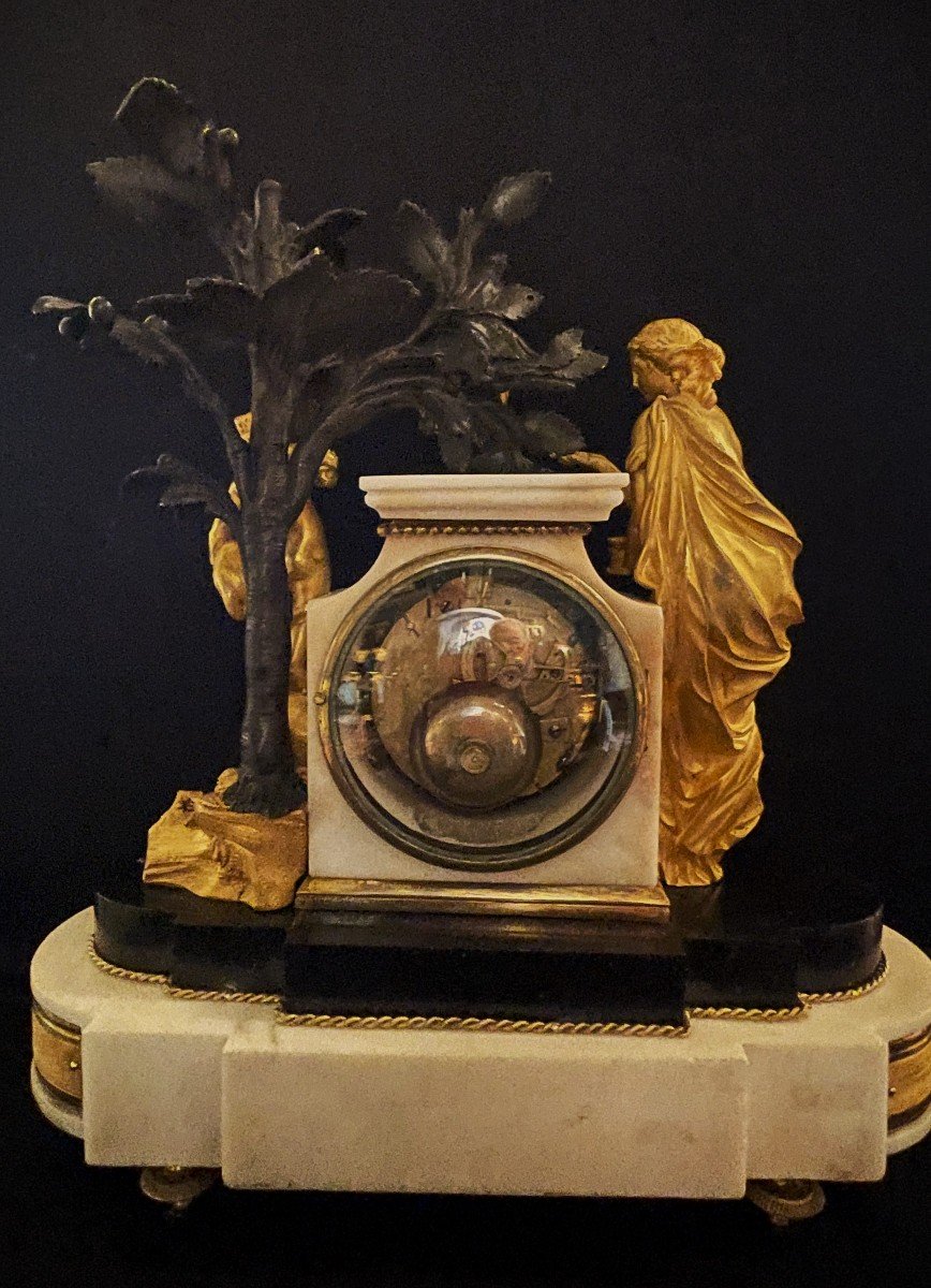 Louis XVI Pendulum Scene Of Life-photo-6