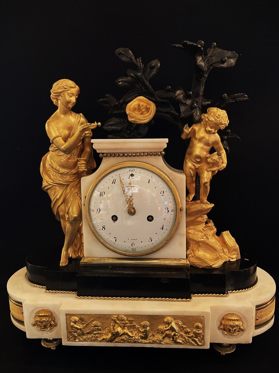 Louis XVI Pendulum Scene Of Life