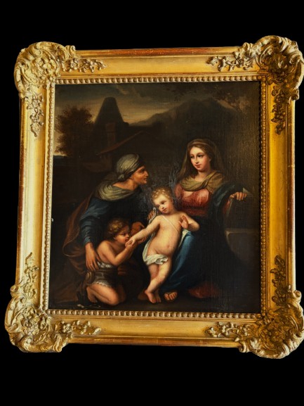 Virgin Mary With The Child Jesus And Saint John The Baptist