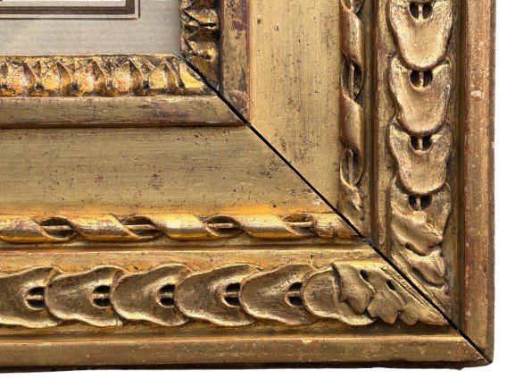 French School, 18th Century, Sanguine Drawing, Portrait Of A Young Woman, Louis XVI-photo-3