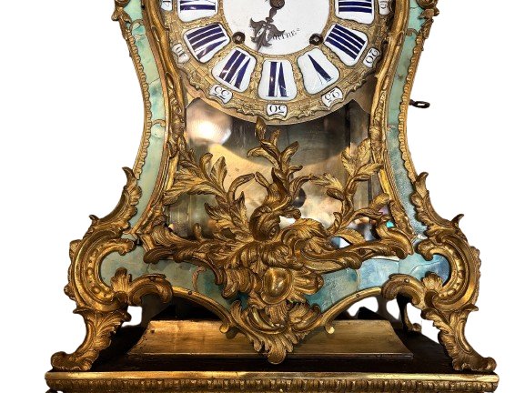 Cartel And Its Green Horn Base Louis XV - XVIIIth Century-photo-3