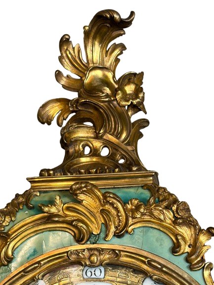 Cartel And Its Green Horn Base Louis XV - XVIIIth Century-photo-1