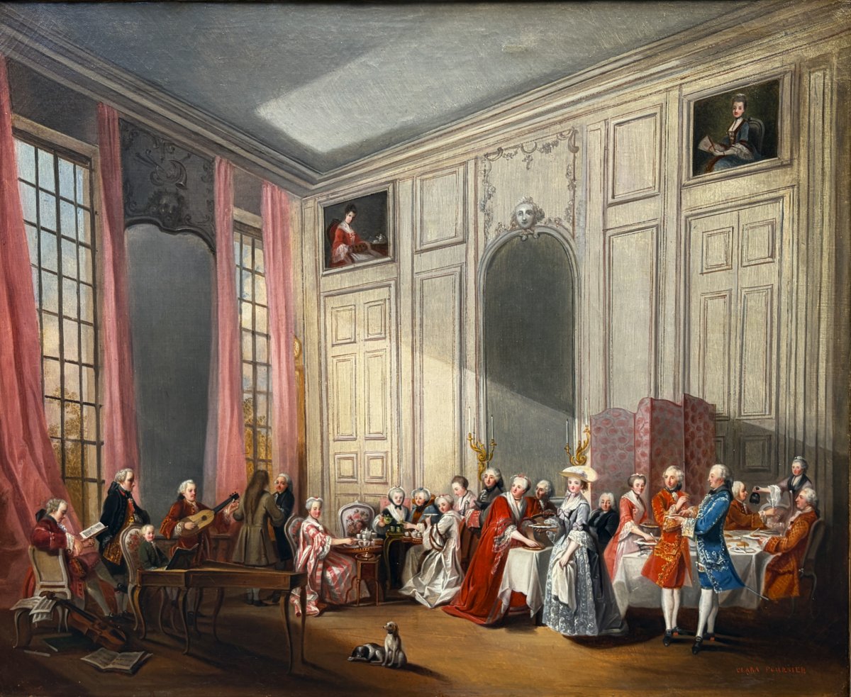  An English-style Tea Party Featuring A Child Portraying Mozart At The Palais Du Temple