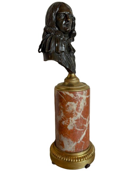 Buste bronze Amiral de TOURVILLE XVIIIème-photo-2