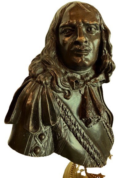 Buste bronze Amiral de TOURVILLE XVIIIème-photo-2