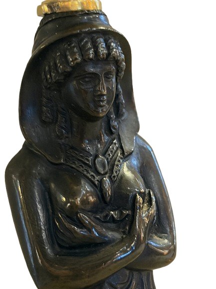 Paire de bougeoirs Empire aux cariatides-photo-4