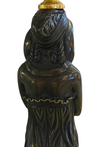Paire de bougeoirs Empire aux cariatides-photo-5