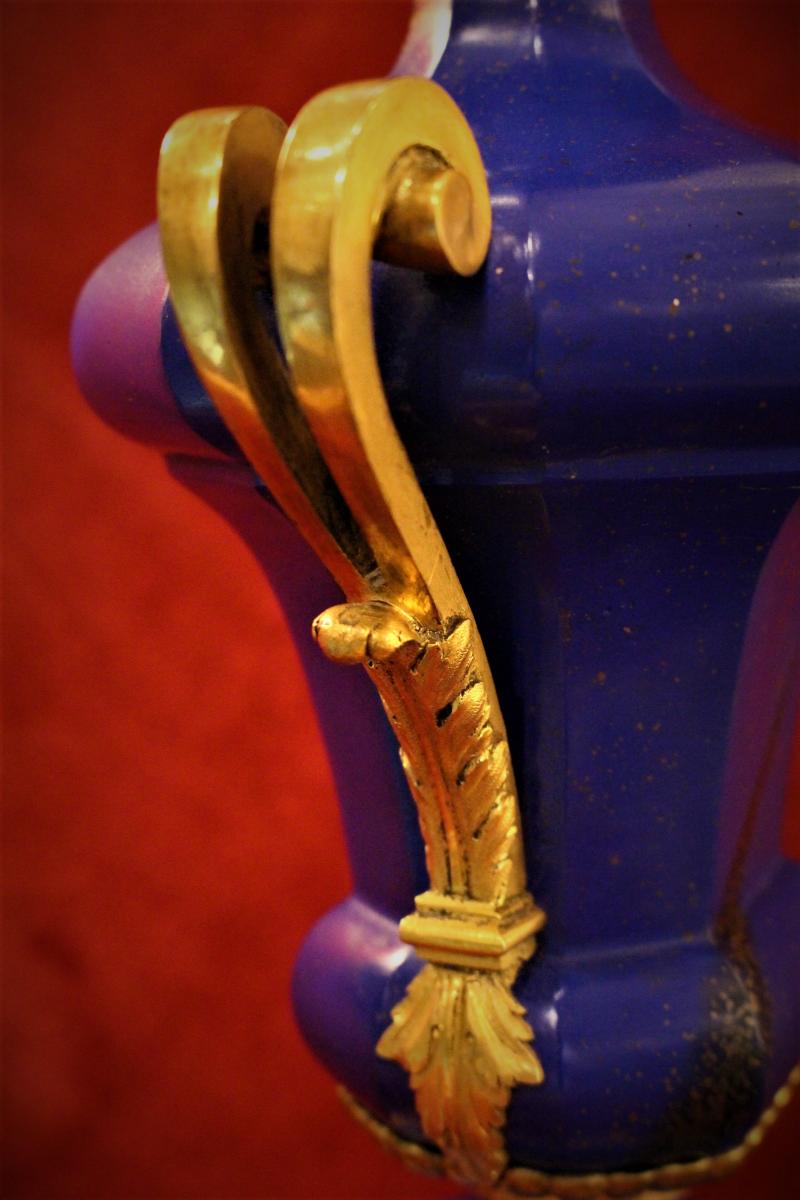 Paire De Cassolettes En Scagliola-photo-1