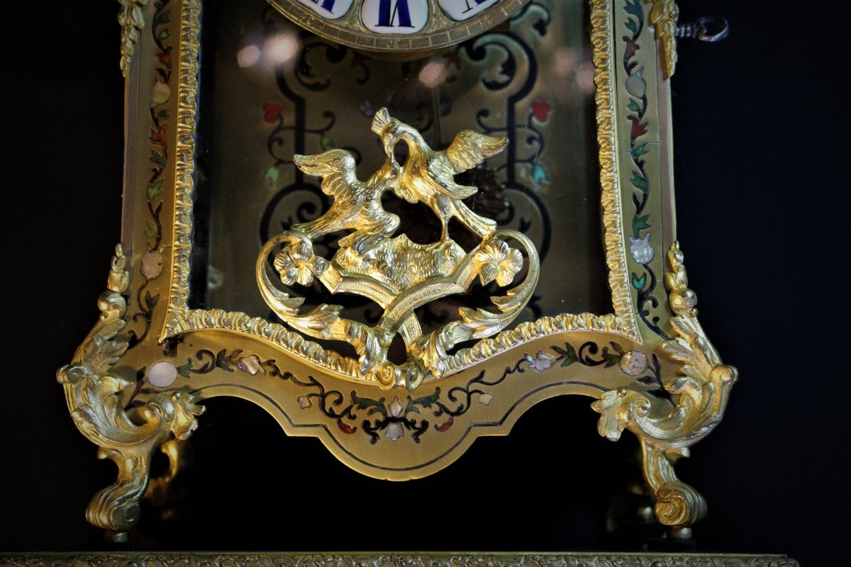 Cartel Louis XIV Avec Sa Console d'Applique-photo-3