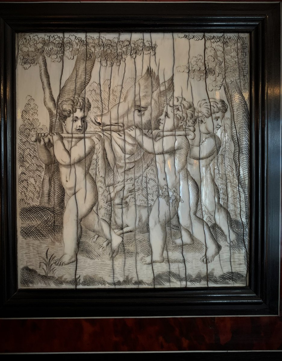 17th Century Flemish Tortoiseshell Cabinet-photo-3