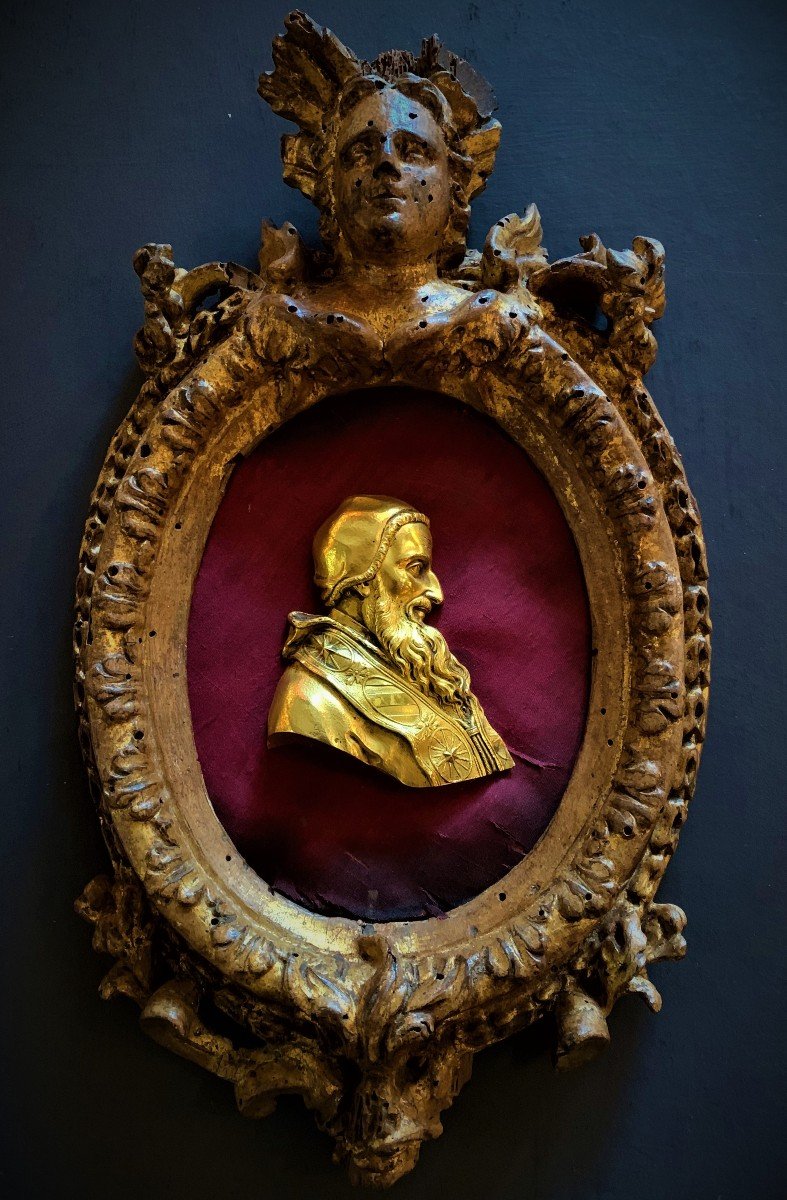 Gilt Bronze Relief Pius V