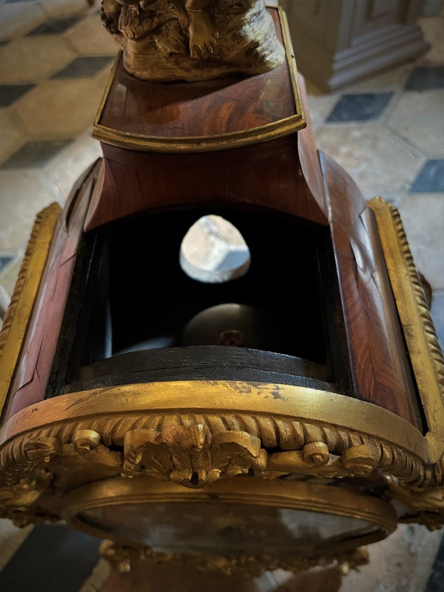 Cartel Louis XIV Rosewood Marquetry-photo-1