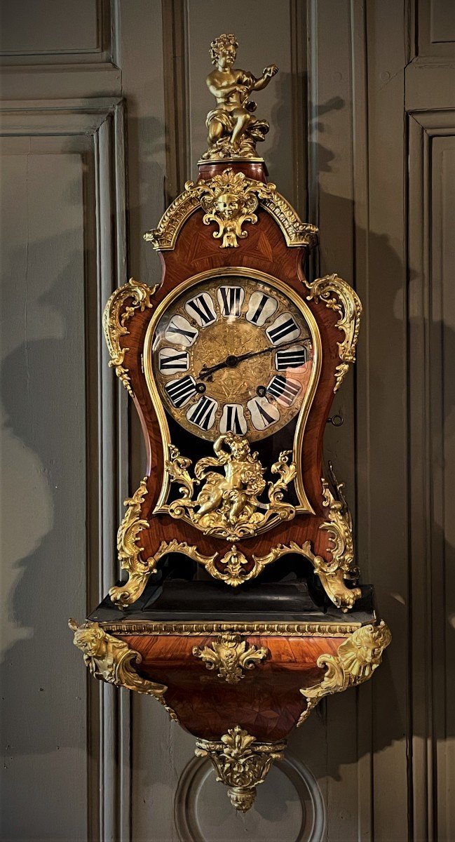 Cartel Louis XIV Rosewood Marquetry
