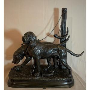 Bronze Animalier Chasse - Paul Edouard DELABRIERRE 