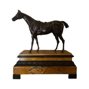 Bronze Saddled Racehorse