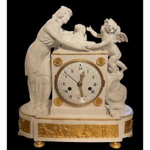 Pendule Biscuit l'Amour Et La Fidélité