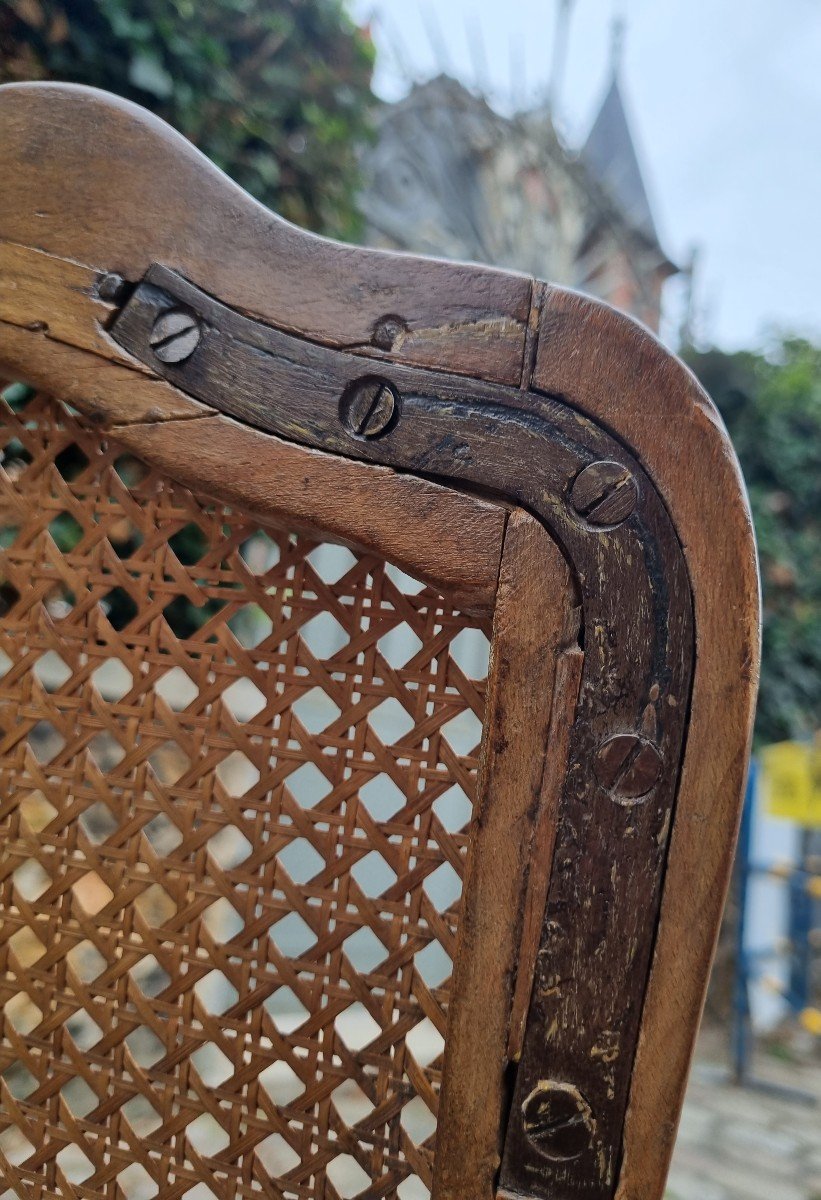 PAIRE DE CHAISES ÉPOQUE LOUIS XV ESTAMPILLE DE JEAN BAPTISTE LEROUGE XVIIIe A FOND DE CANNE-photo-7