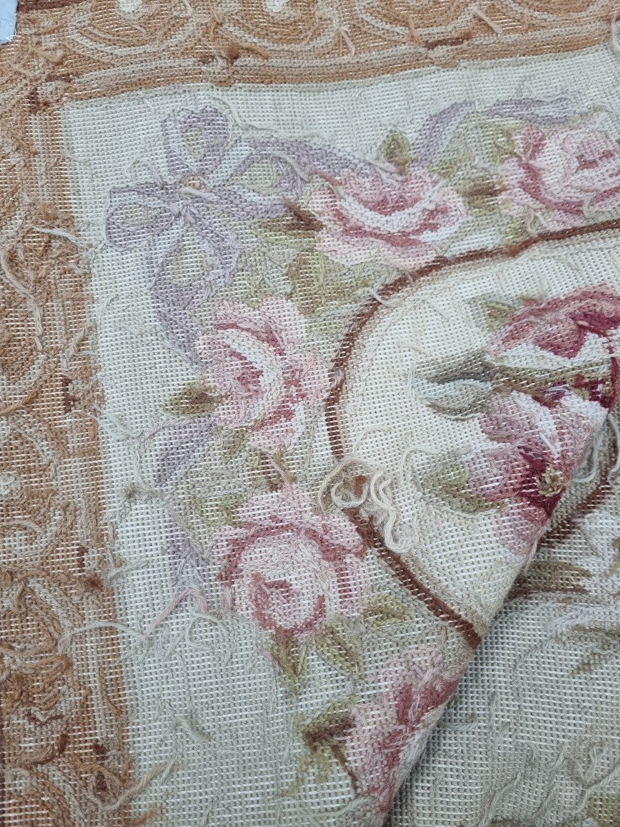 Louis Style Carpet, XVI Napoleon III In Tapestry XX // Aubusson Savonnerie-photo-3