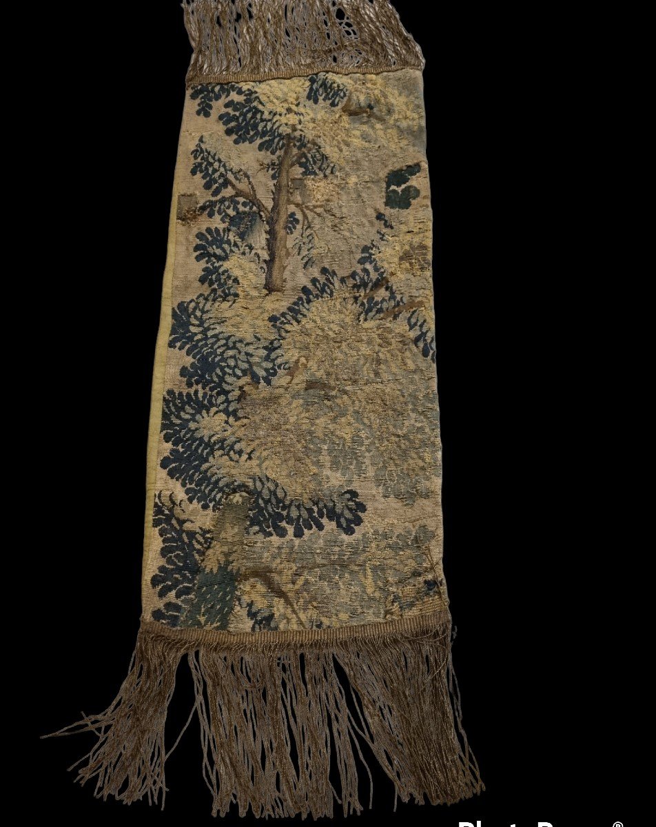 Fragment De Tapisserie / Chemin De Table /  XVIIe XVIIIe / Type Aubusson -photo-2