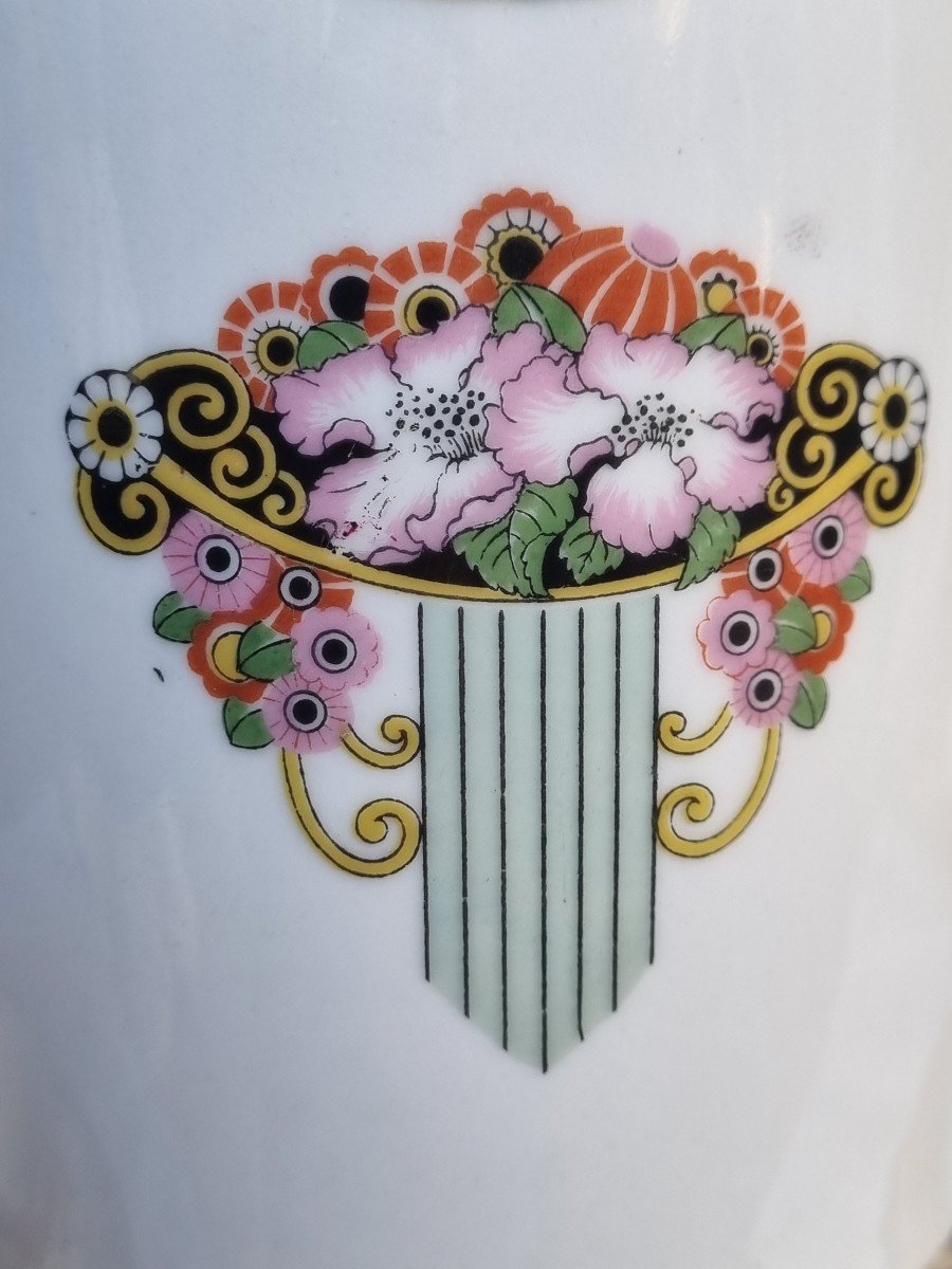 PORCELAINE DE LIMOGES - SERVICE A THÉ ART DÉCO VERS 1930 -photo-1
