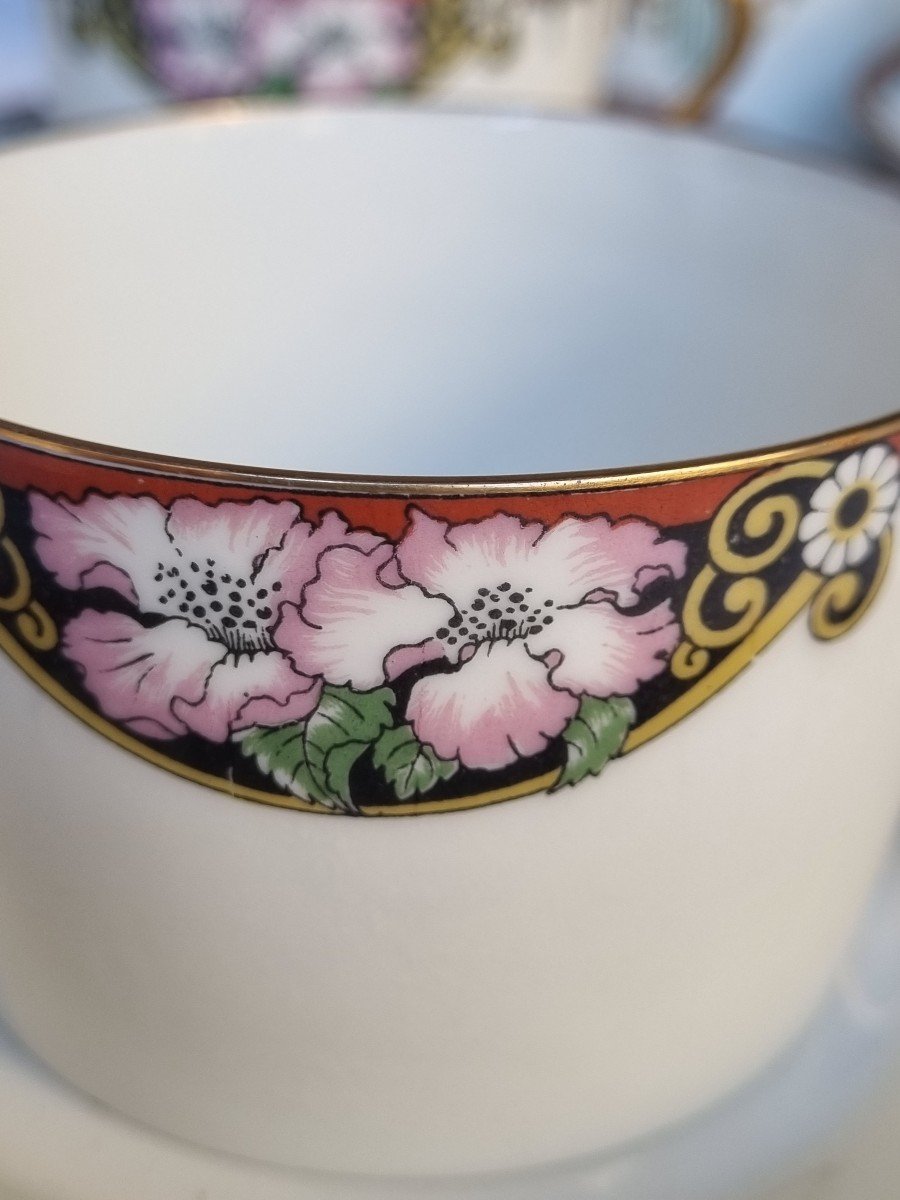 Limoges Porcelain - Art Deco Tea Service Circa 1930-photo-4