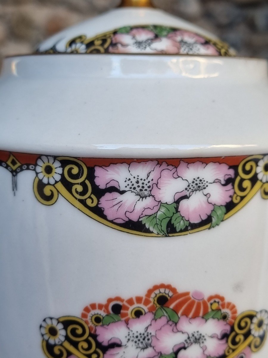 PORCELAINE DE LIMOGES - SERVICE A THÉ ART DÉCO VERS 1930 -photo-5