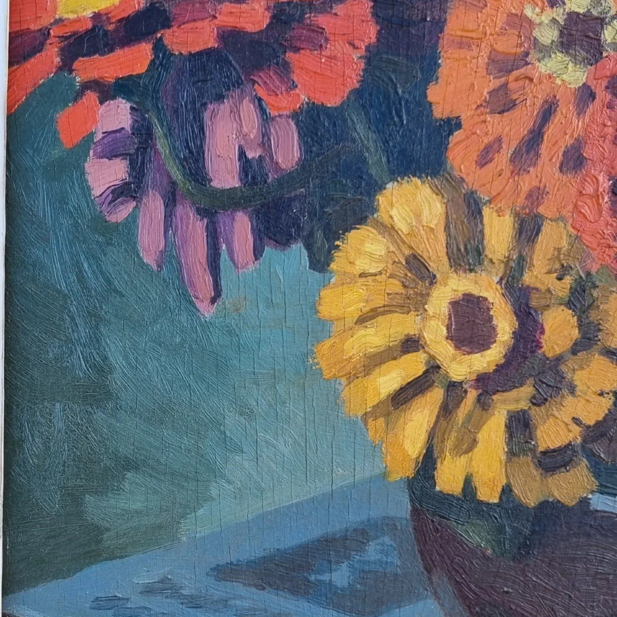 Still Life Bouquet Of Flowers Circa 1950-photo-2