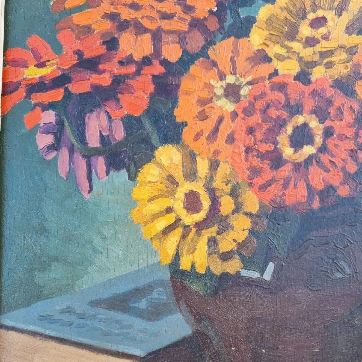 Still Life Bouquet Of Flowers Circa 1950-photo-1