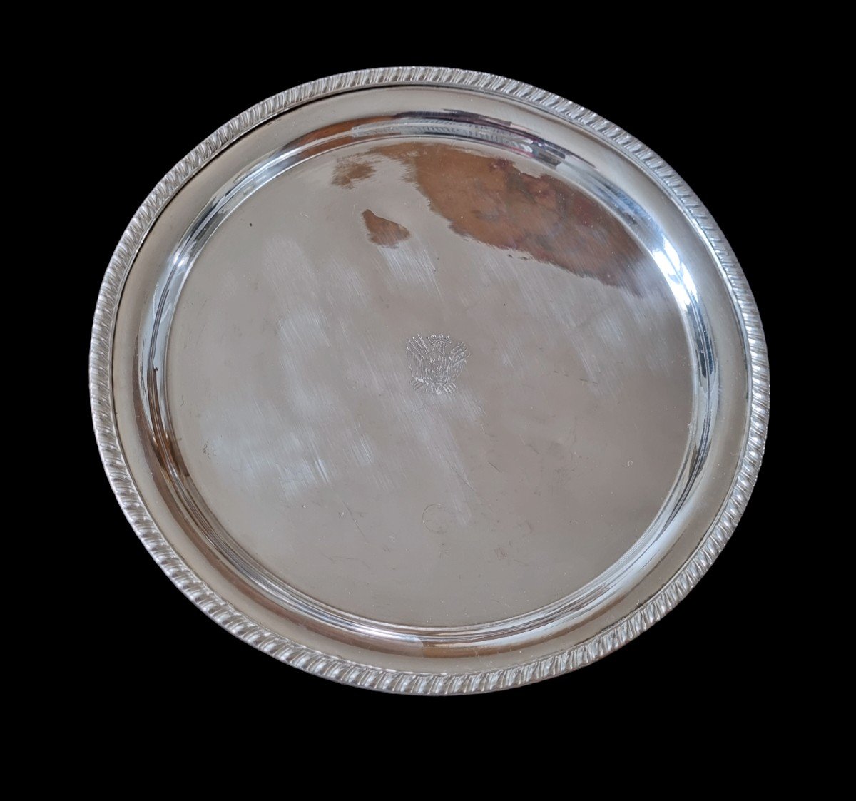 Coat Of Arms Duc De Gramont Centerpiece Crown Especially Tray-photo-2