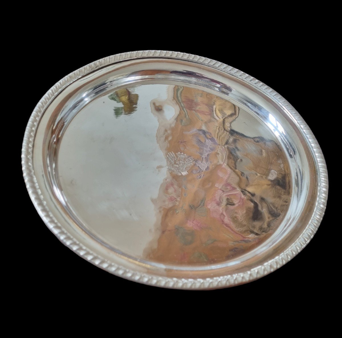Coat Of Arms Duc De Gramont Centerpiece Crown Especially Tray-photo-5