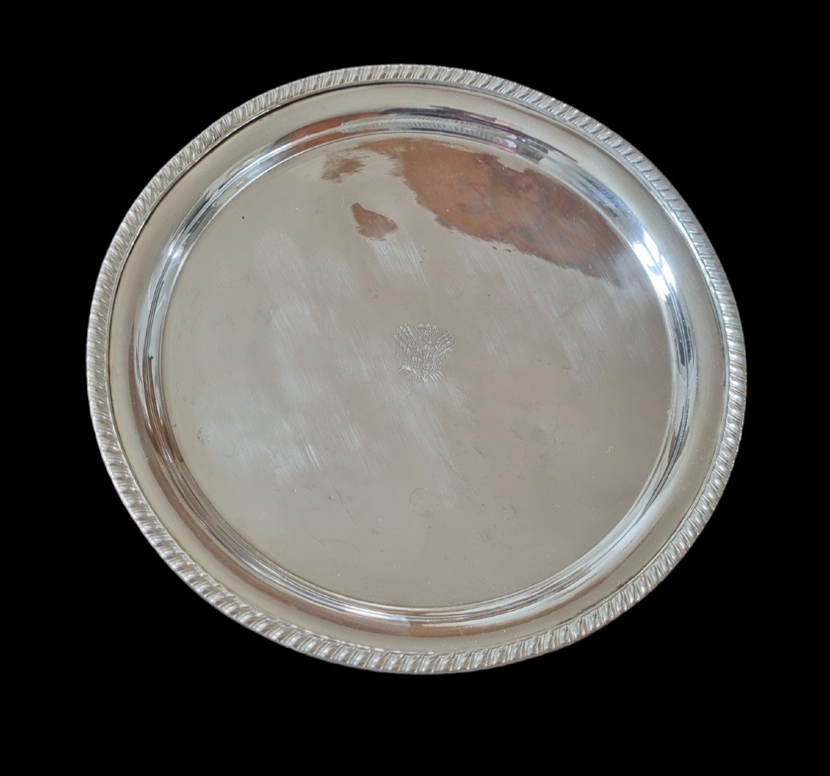 Coat Of Arms Duc De Gramont Centerpiece Crown Especially Tray-photo-7