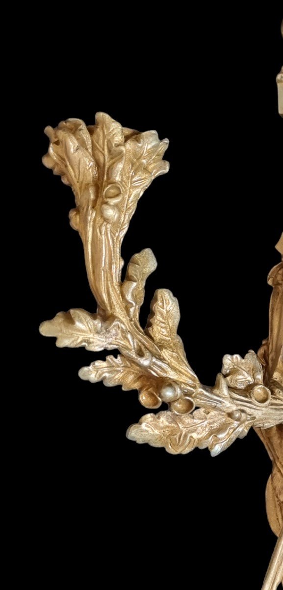 Louis XVI Dauphin - Paire d'Appliques Bronze Dore Souvenir Royal Royaliste-photo-3
