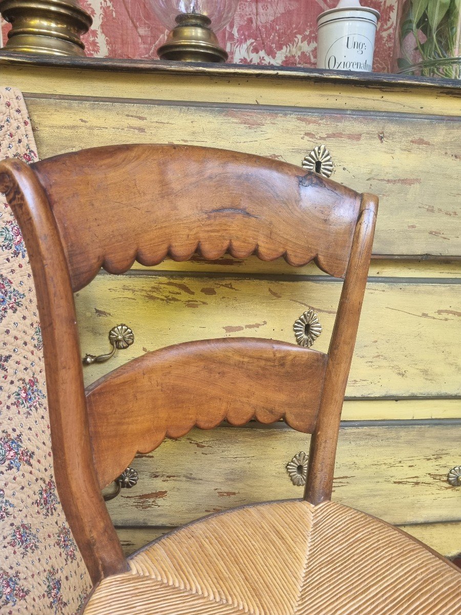 Chaise Paillée Epoque Debut XIXe Provence-photo-3