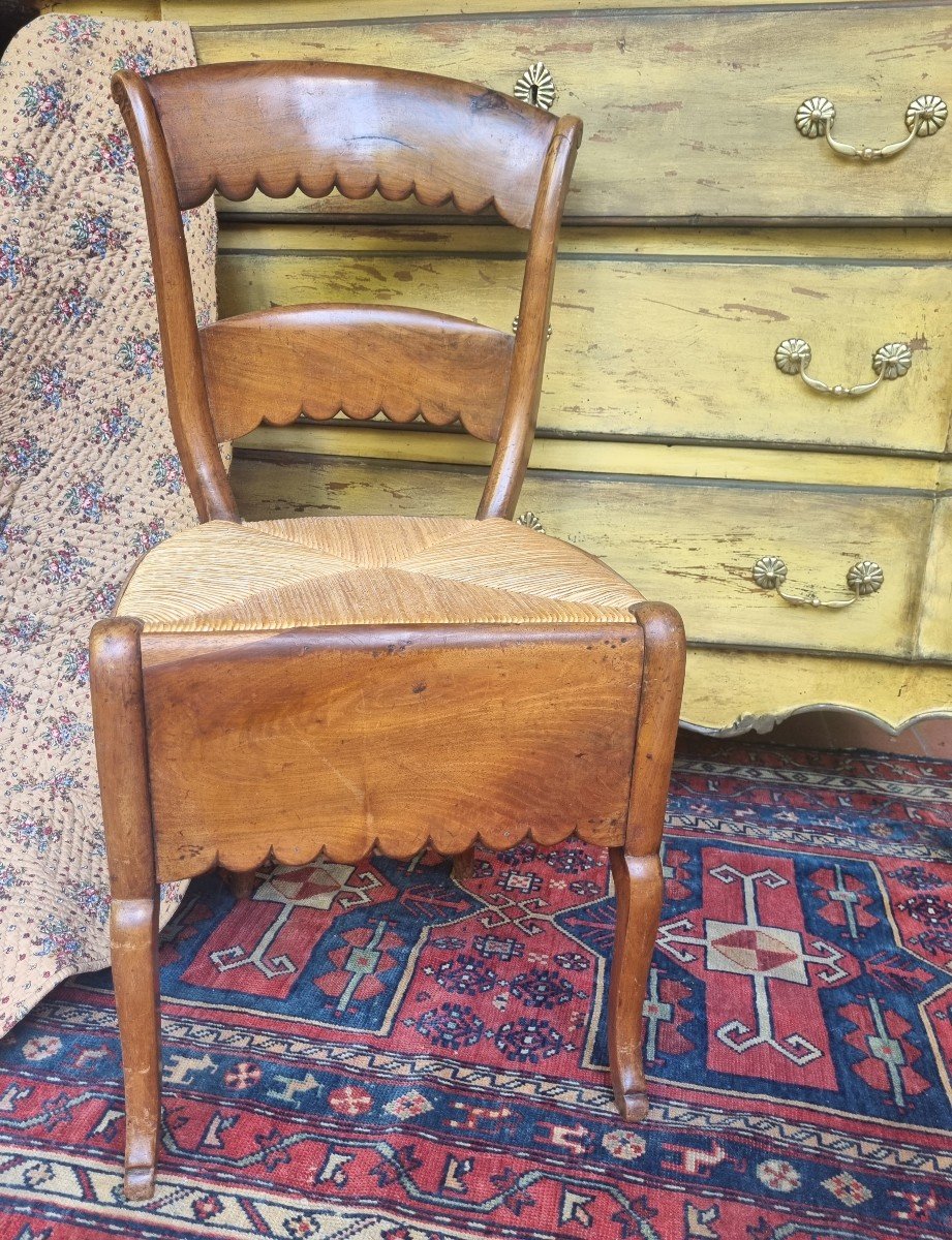 Chaise Paillée Epoque Debut XIXe Provence-photo-2