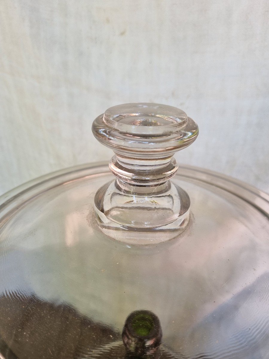 GRAND POT A PHARMACIE EN VERRE MOBILIER DE MAGASIN NAPOLEON III XIXe-photo-2