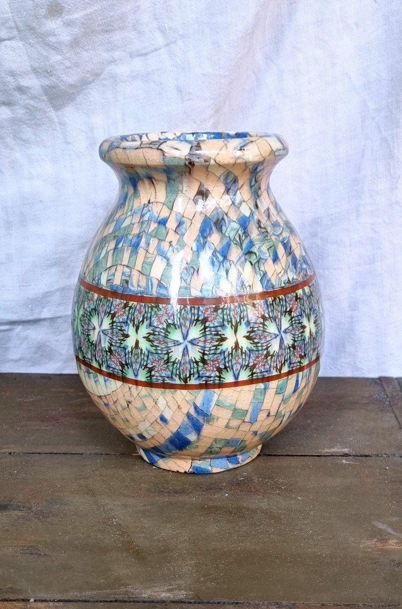 VASE  GERBINO A VALLAURIS 19 CM