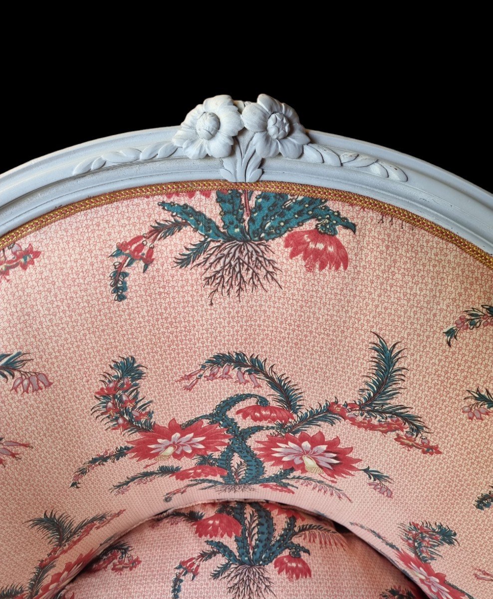 LARGE BERGERE DE,STYLE LOUIS XV EPOQUE NAPOLEON III-photo-3