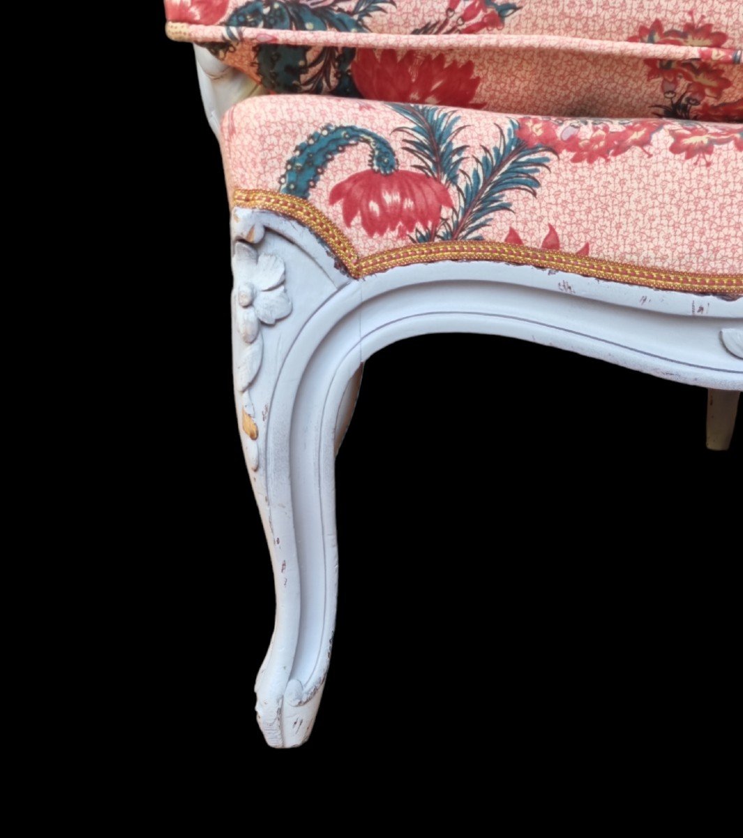 LARGE BERGERE DE,STYLE LOUIS XV EPOQUE NAPOLEON III-photo-2