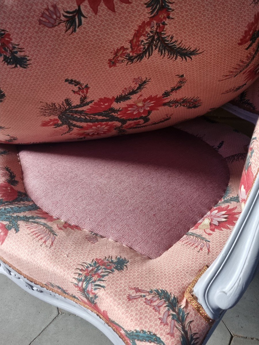 LARGE BERGERE DE,STYLE LOUIS XV EPOQUE NAPOLEON III-photo-4