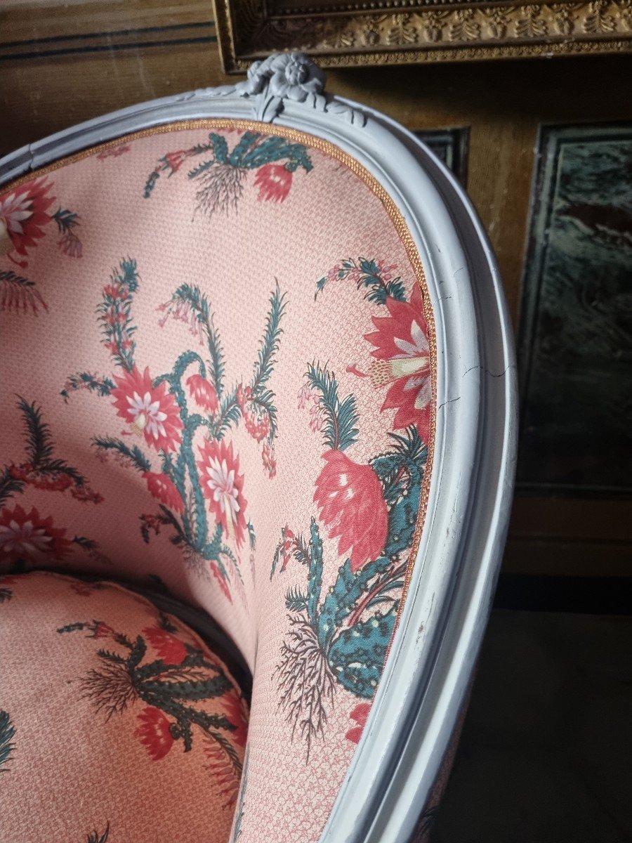 LARGE BERGERE DE,STYLE LOUIS XV EPOQUE NAPOLEON III-photo-5