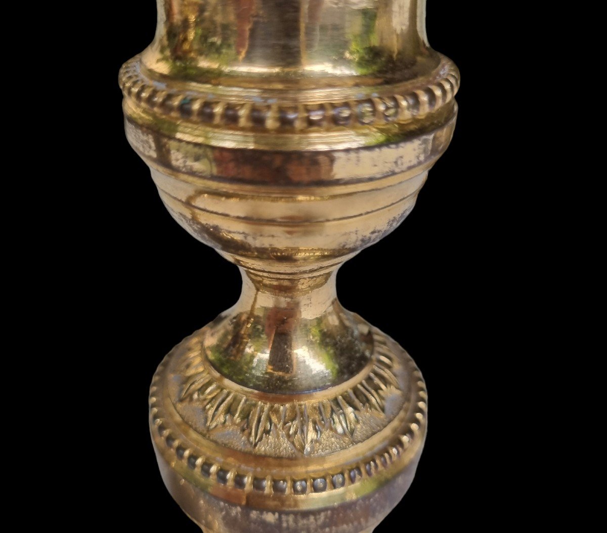 Candlestick Candlesticks In Gilt Bronze 18th Century Louis XVI-photo-3