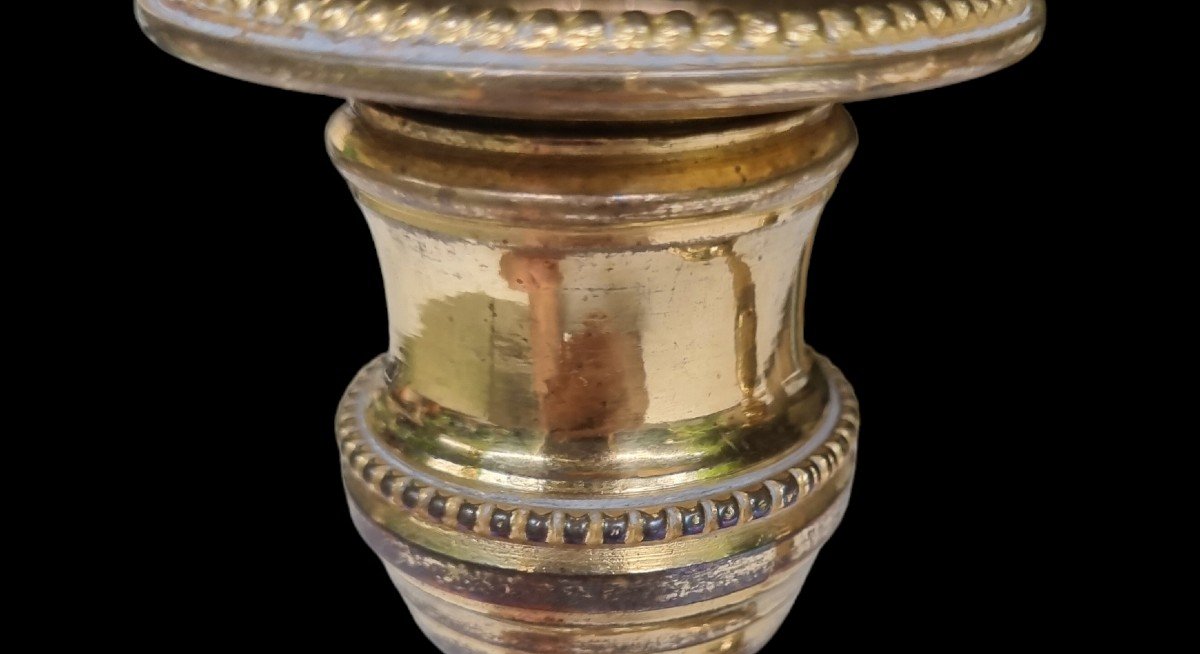 Candlestick Candlesticks In Gilt Bronze 18th Century Louis XVI-photo-4