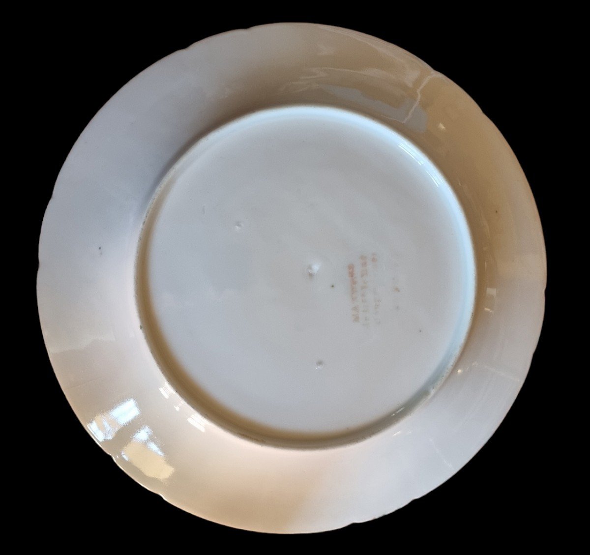 Manufacture Du Duc d'Angoulême Rue De Bondy Paris Porcelain End 18th Plate-photo-4