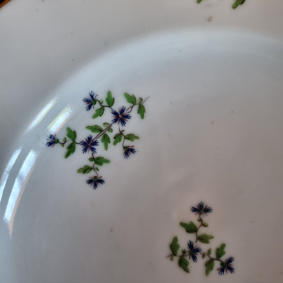 Manufacture Du Duc d'Angoulême Rue De Bondy Paris Porcelain End 18th Plate-photo-1